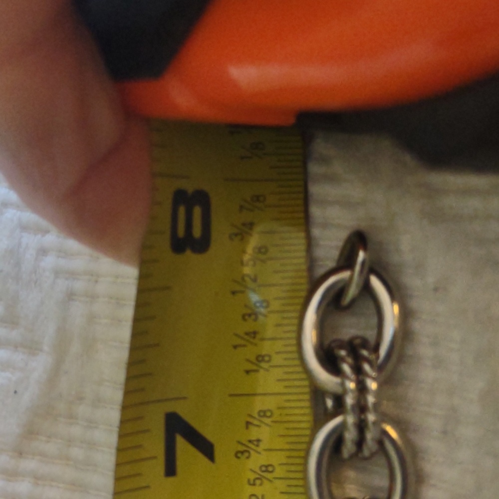 Italian Designer MILOR Stainless Steel Chunky Chain Bracelet. 7 3/4 inches. - Picture 6 of 6
